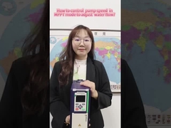 Как управлять скоростью насоса в режиме MPPT для регулирования потока воды?